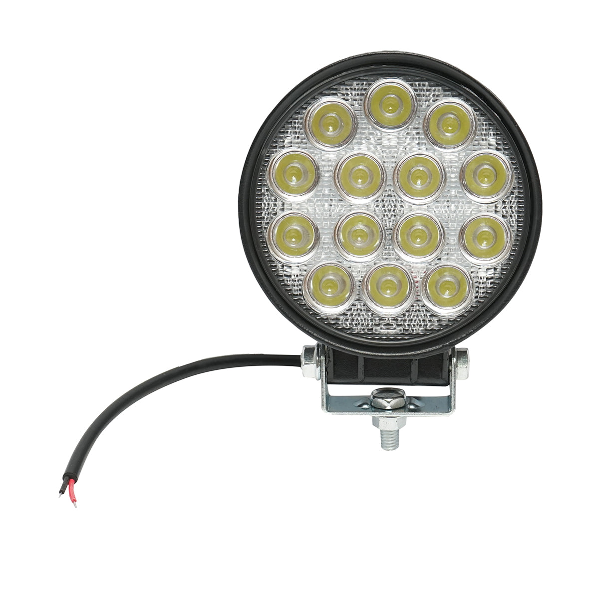Lamp with 14 LEDs 10-30V 42W beam angle 60 degrees flood type 114x114x61mm IP67 6000K
